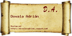 Dovala Adrián névjegykártya