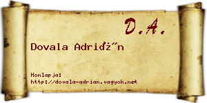 Dovala Adrián névjegykártya
